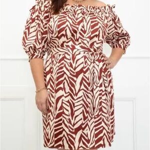 Eloquii off-shoulder dress